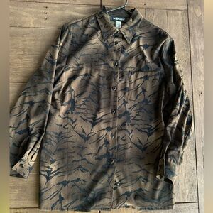 Long Sleeve Warm Button Down Shirt Art Print